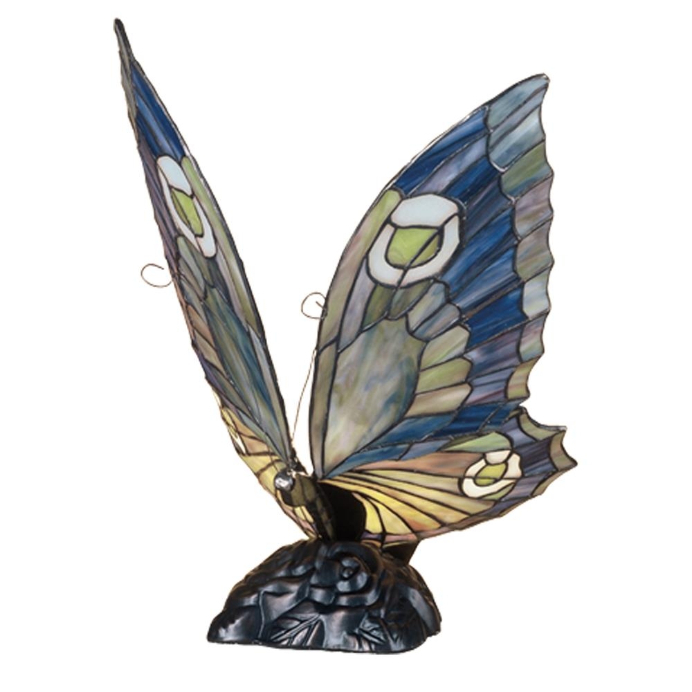 Butterfly 15" H Table Lamp with Novelty Shade