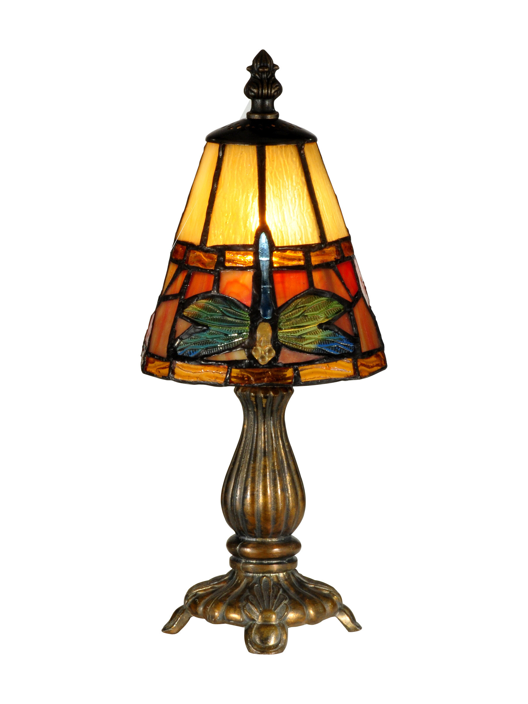 Cavan Tiffany Accent 12.75" H Table Lamp with Empire Shade