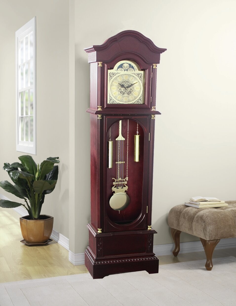 Red Details about   Modern Stand Floor Clock Home Decor Interior Separate Stand Clock Simple 