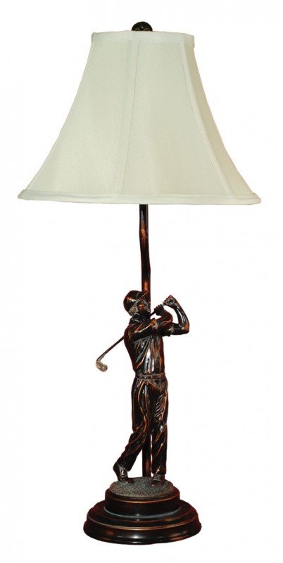 Down The Fair Way 27" H Table Lamp with Empire Shade
