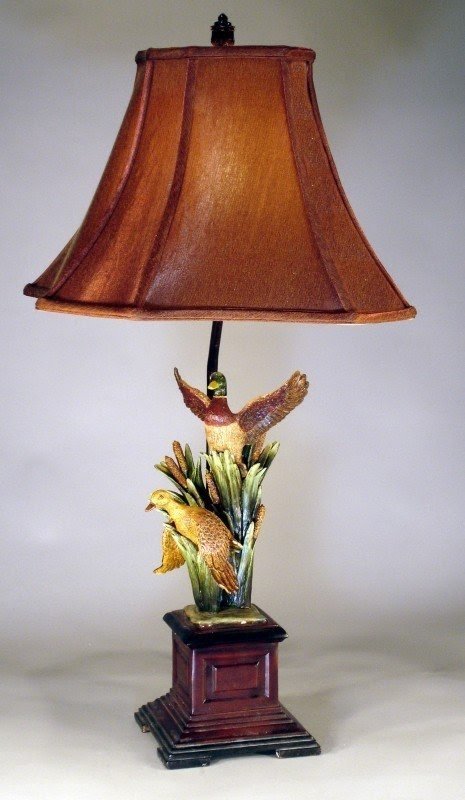 Duck 31" H Table Lamp with Bell Shade