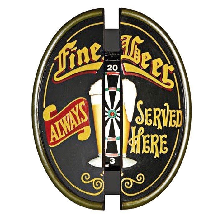 Fine Beer Dartboard Cabinet