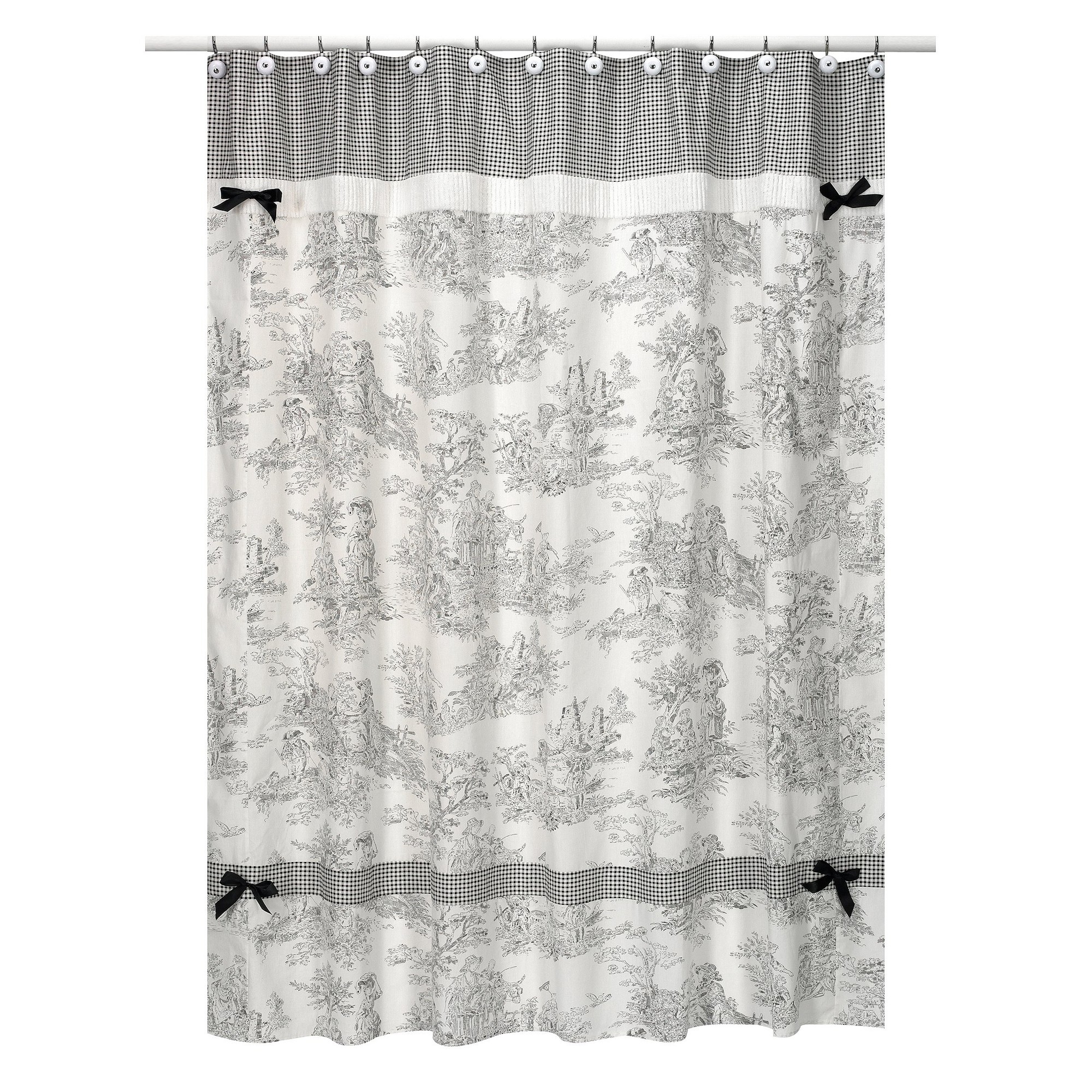French Toile Shower Curtain