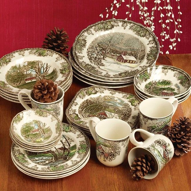 Friendly Village Dinnerware Collection.