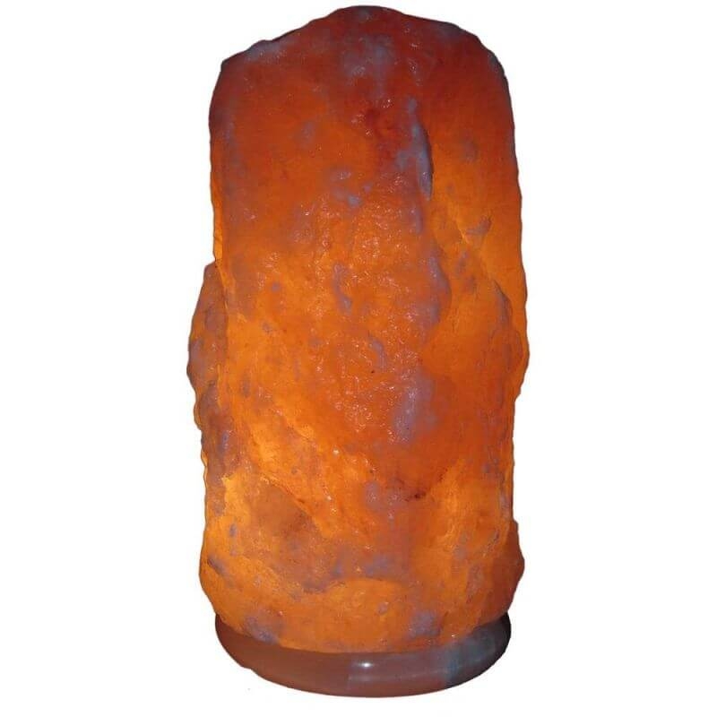 Himalayan Natural Salt 11.5" H Table Lamp with Novelty Shade