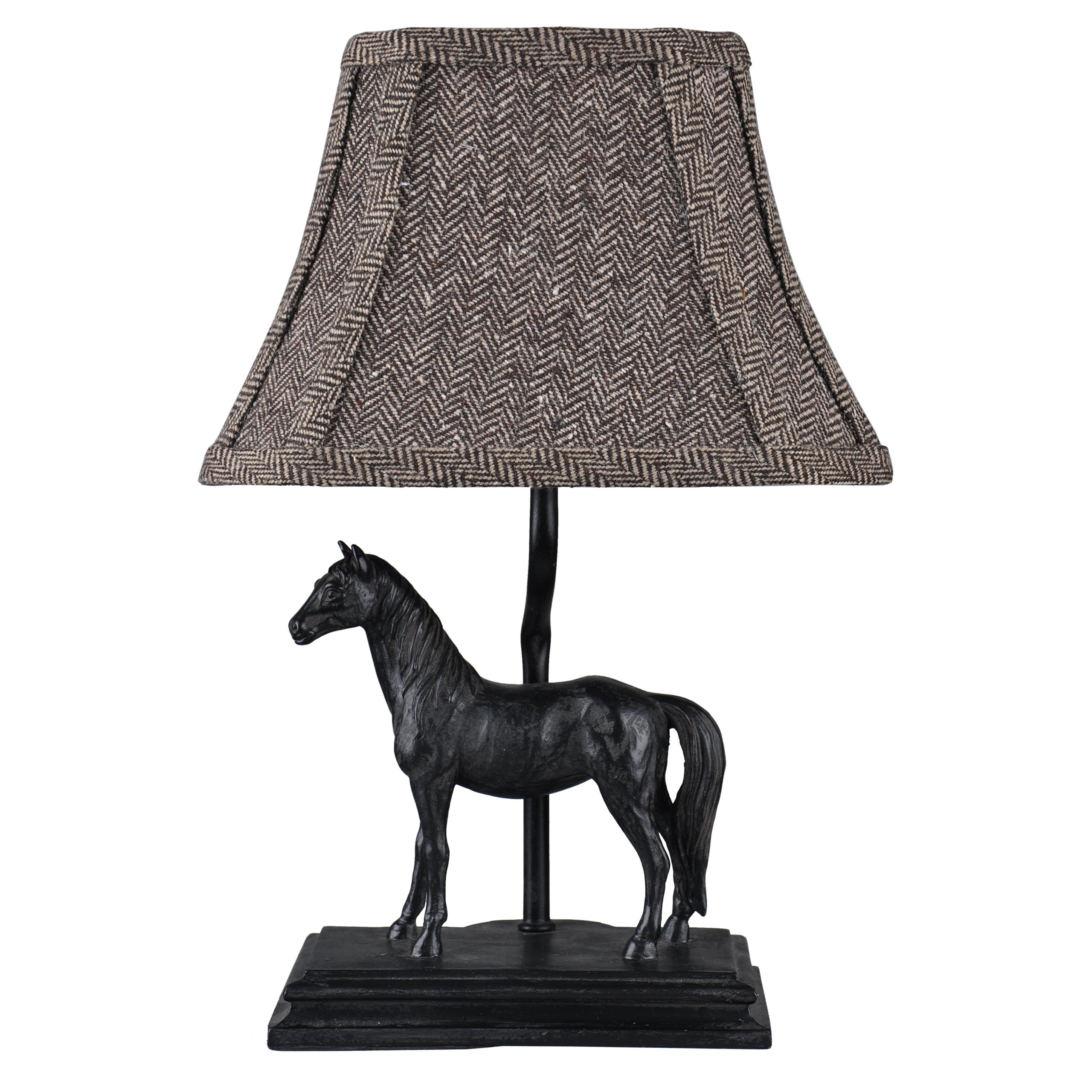 Horse 14" H Table Lamp with Bell Shade