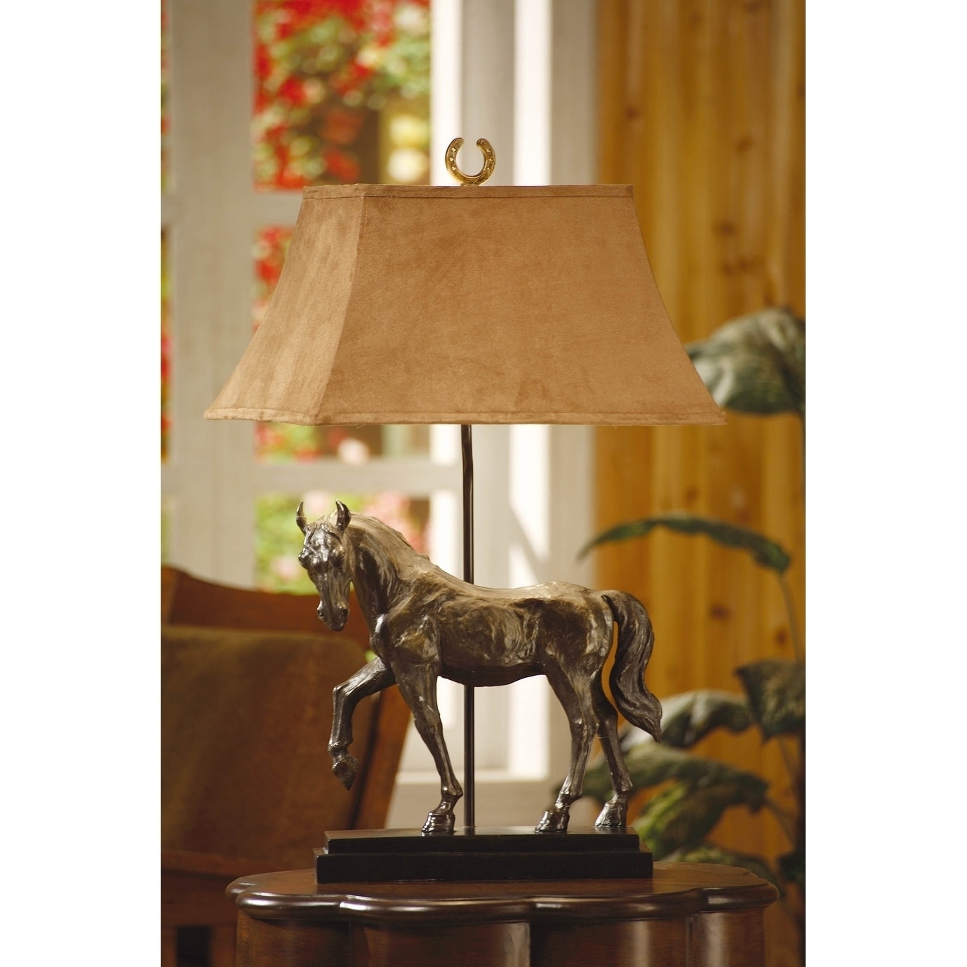 Horse Creek 31" H Table Lamp with Empire Shade