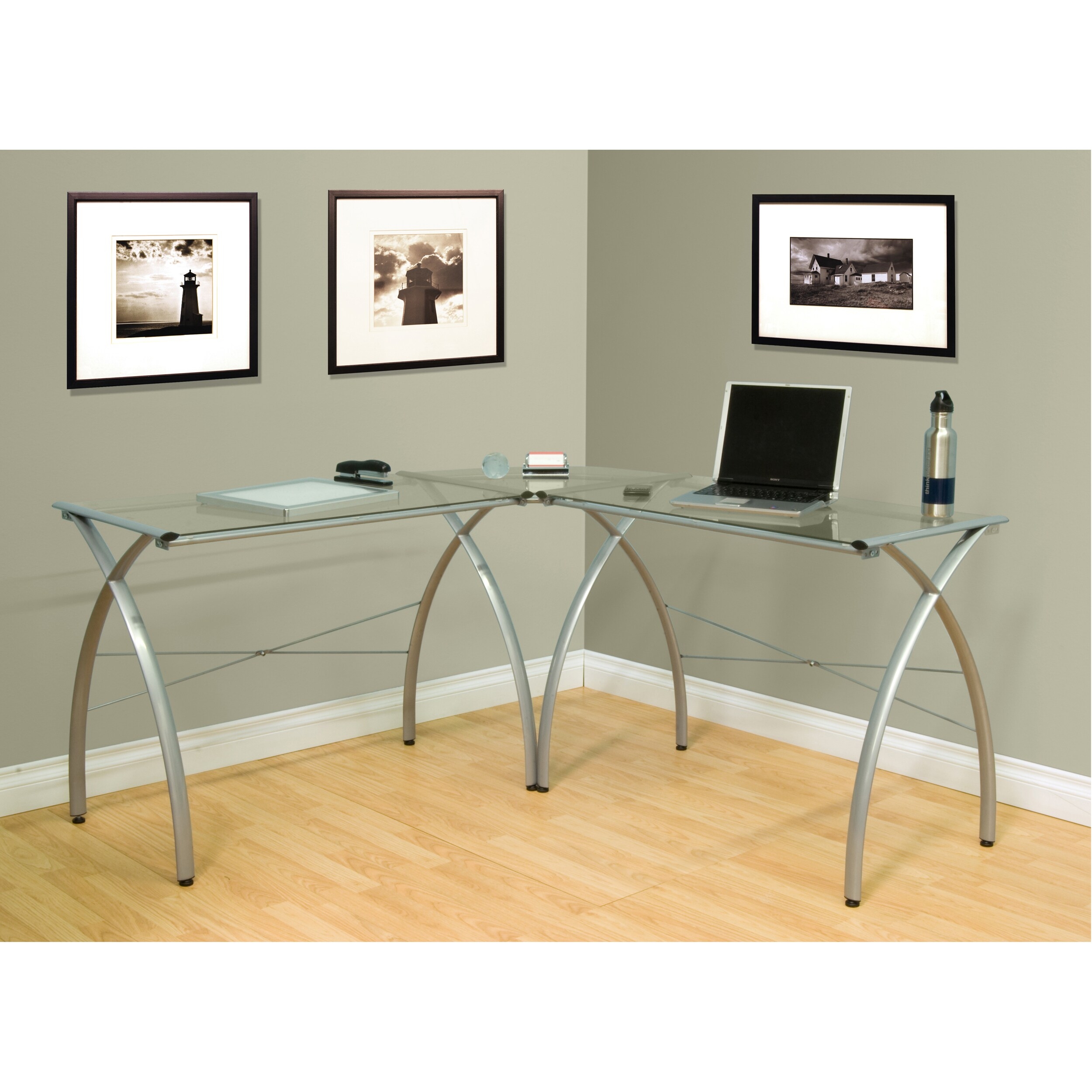 L Shaped Glass Desk With Drawers Ideas On Foter 2642