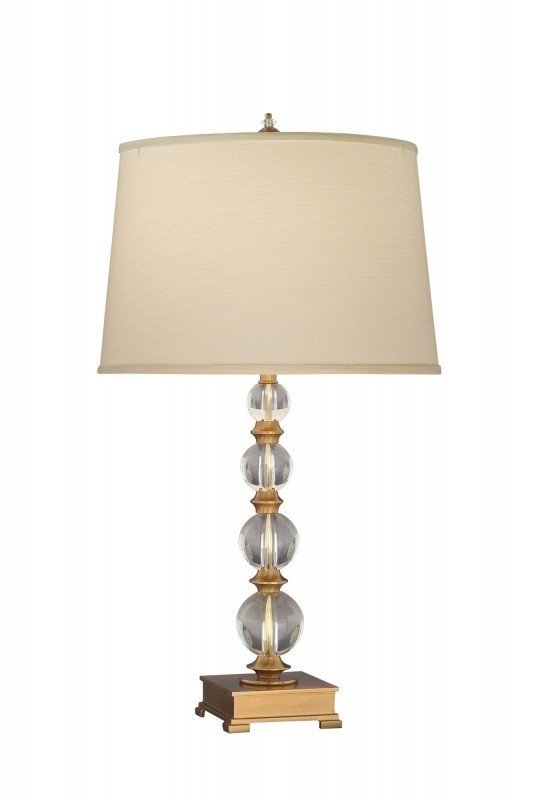 Lead Crystal 29" H Table Lamp with Empire Shade