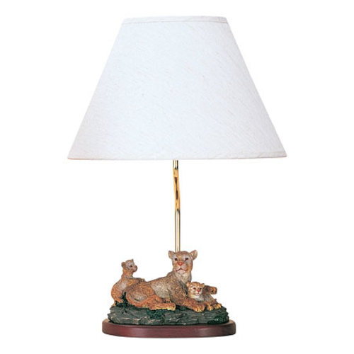 Lion 21" H Table Lamp with Empire Shade