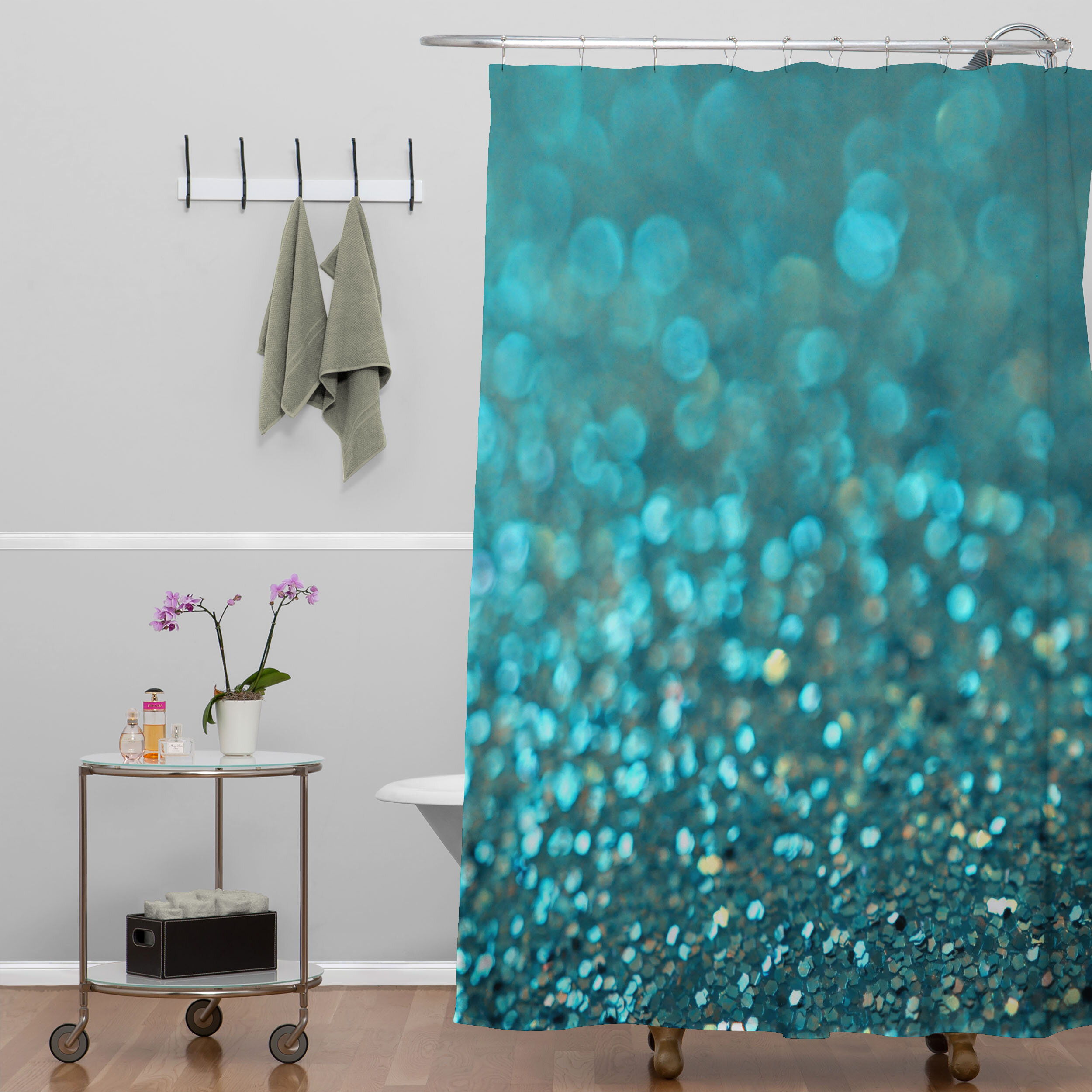 Extra Long Fabric Shower Curtain - Foter