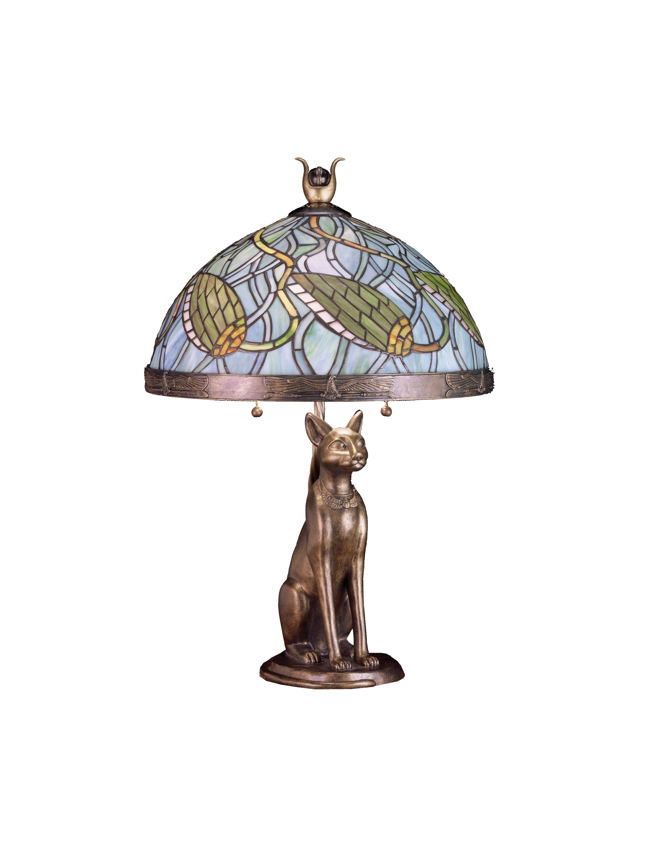 Lotus Bud Bastet Cat Table Lamp