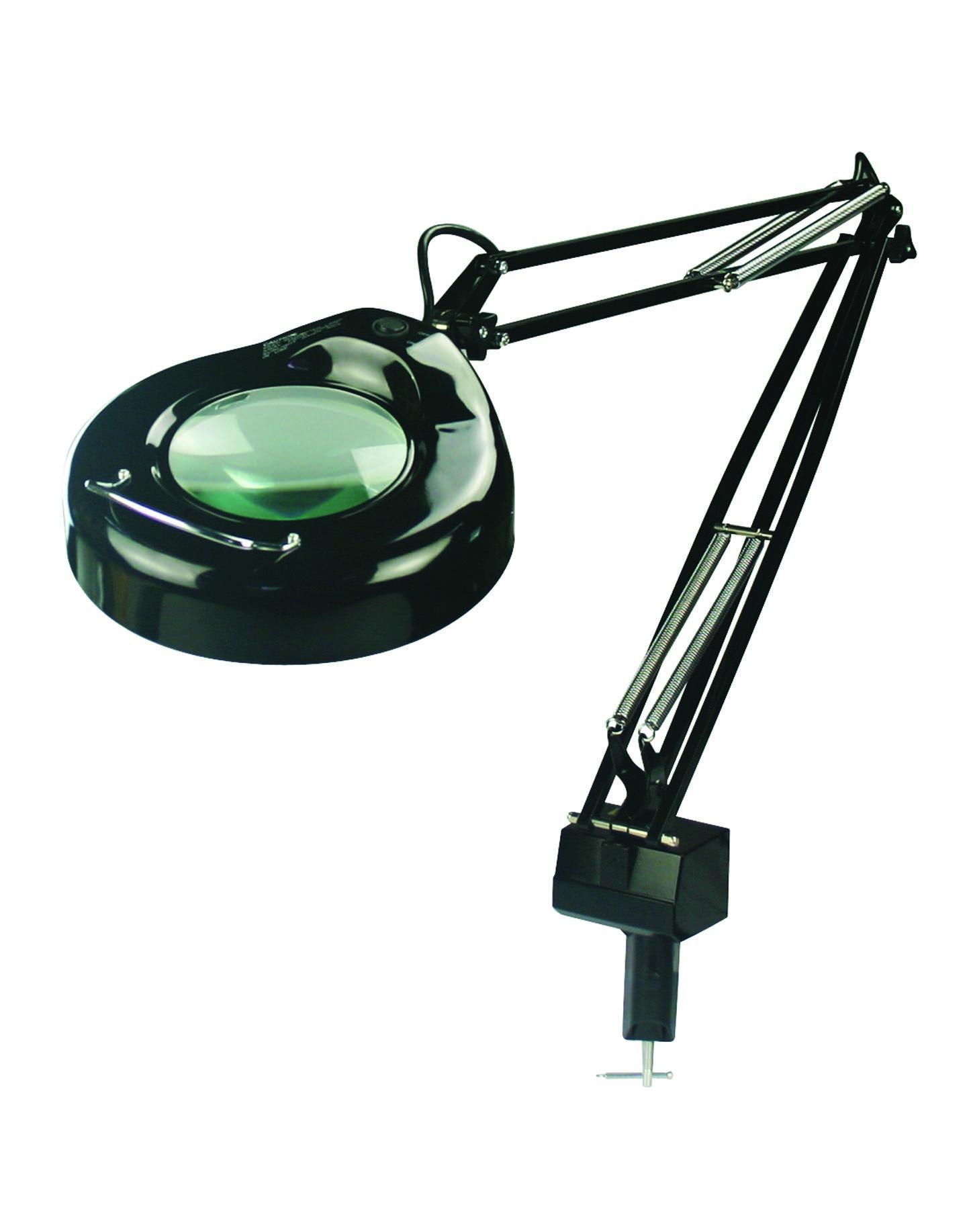 drafting table light with magnifying glass