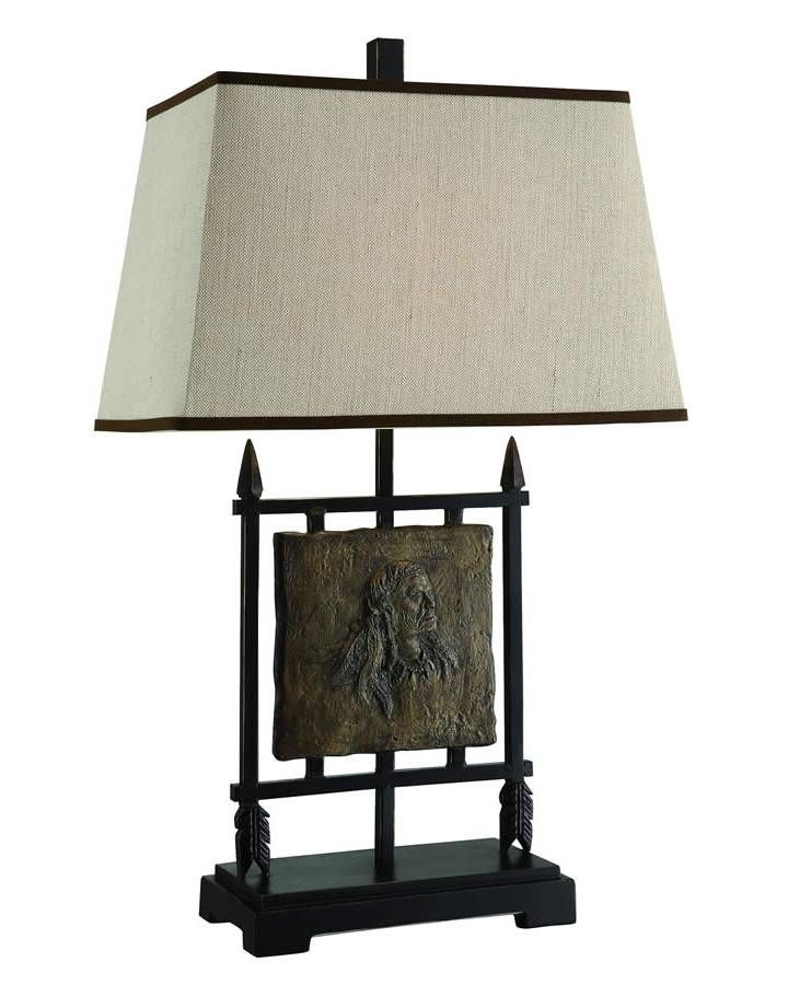 Native American 29" H Table Lamp with Empire Shade