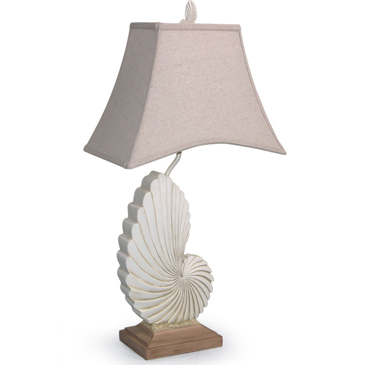 Nautilus 32" H Table Lamp with Bell Shade