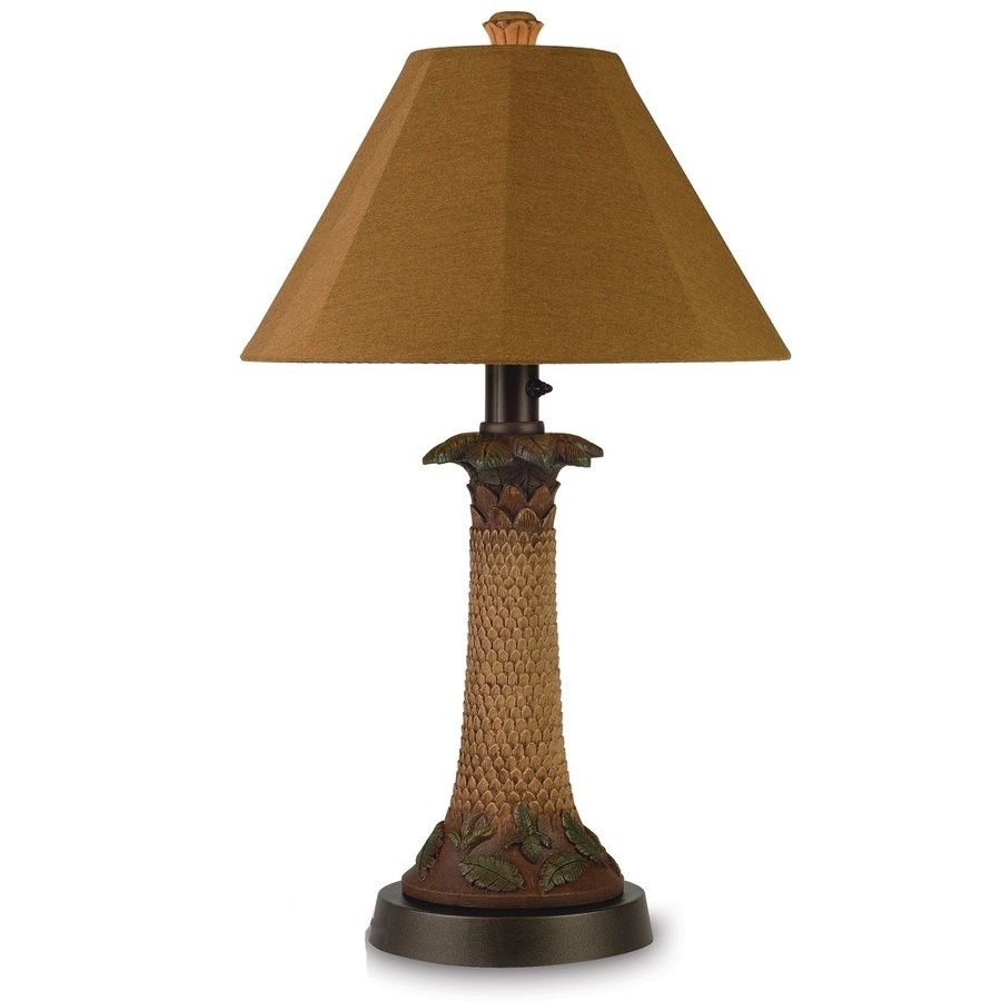 Palm Outdoor 35" H Table Lamp with Empire Shade