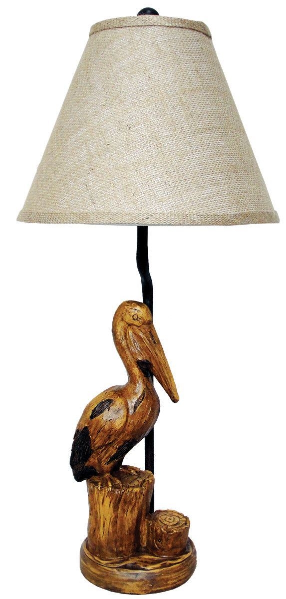 Pelican 22" H Table Lamp with Empire Shade