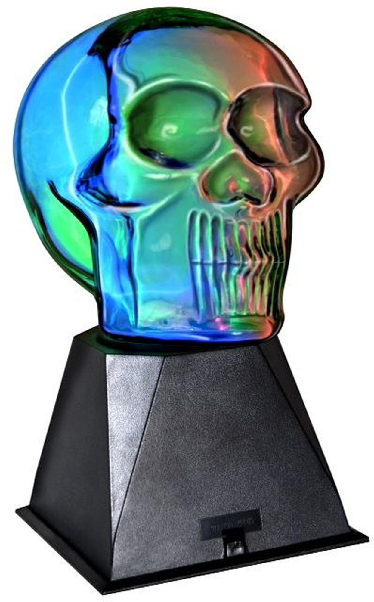 Plasma Skull 9.4" H Table Lamp with Novelty Shade