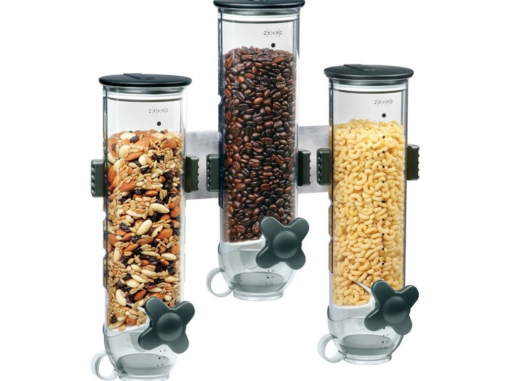 Smart Space Edition Triple Wall Mounted Dry Food Dispenser