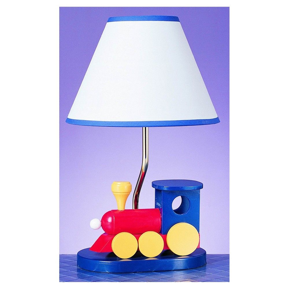 Train 15" H Table Lamp with Empire Shade