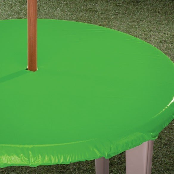 With umbrella hole elasticized patio table cover fitted table covers