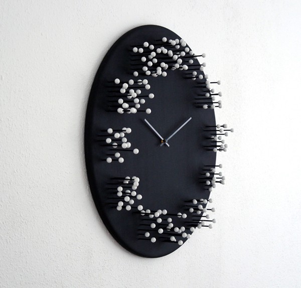 Unusual modern mocap wall clock blurring time
