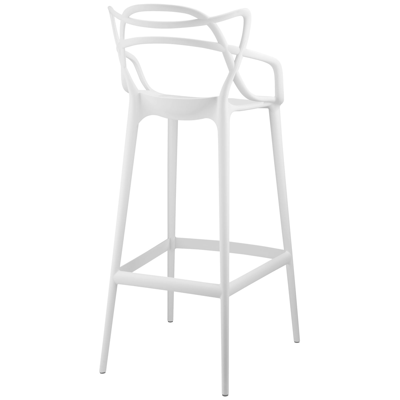 White plastic stool
