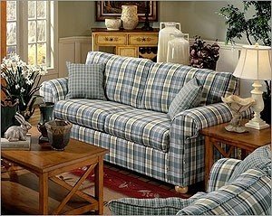 Country Chic Plaid Sofa