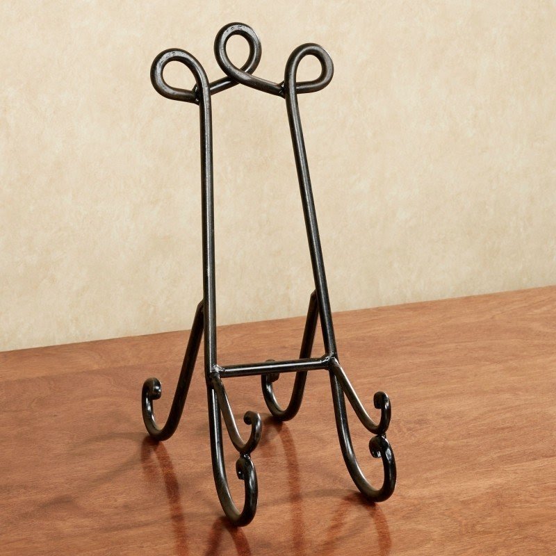 Wrought iron plate hangers