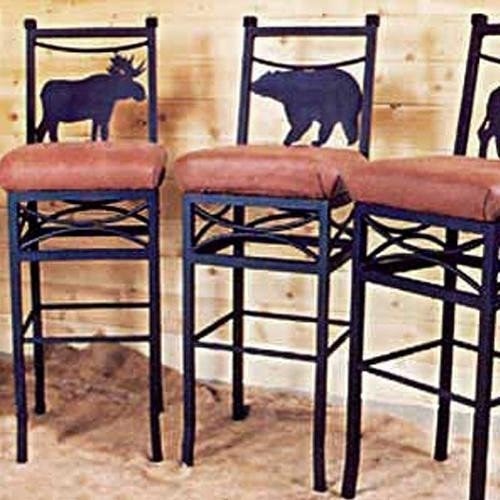 Bar chairs by frontier ironworks share wilderness bar chairs