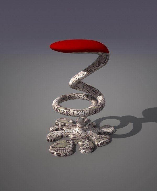 Snake bar stool a contemporary furniture design 2