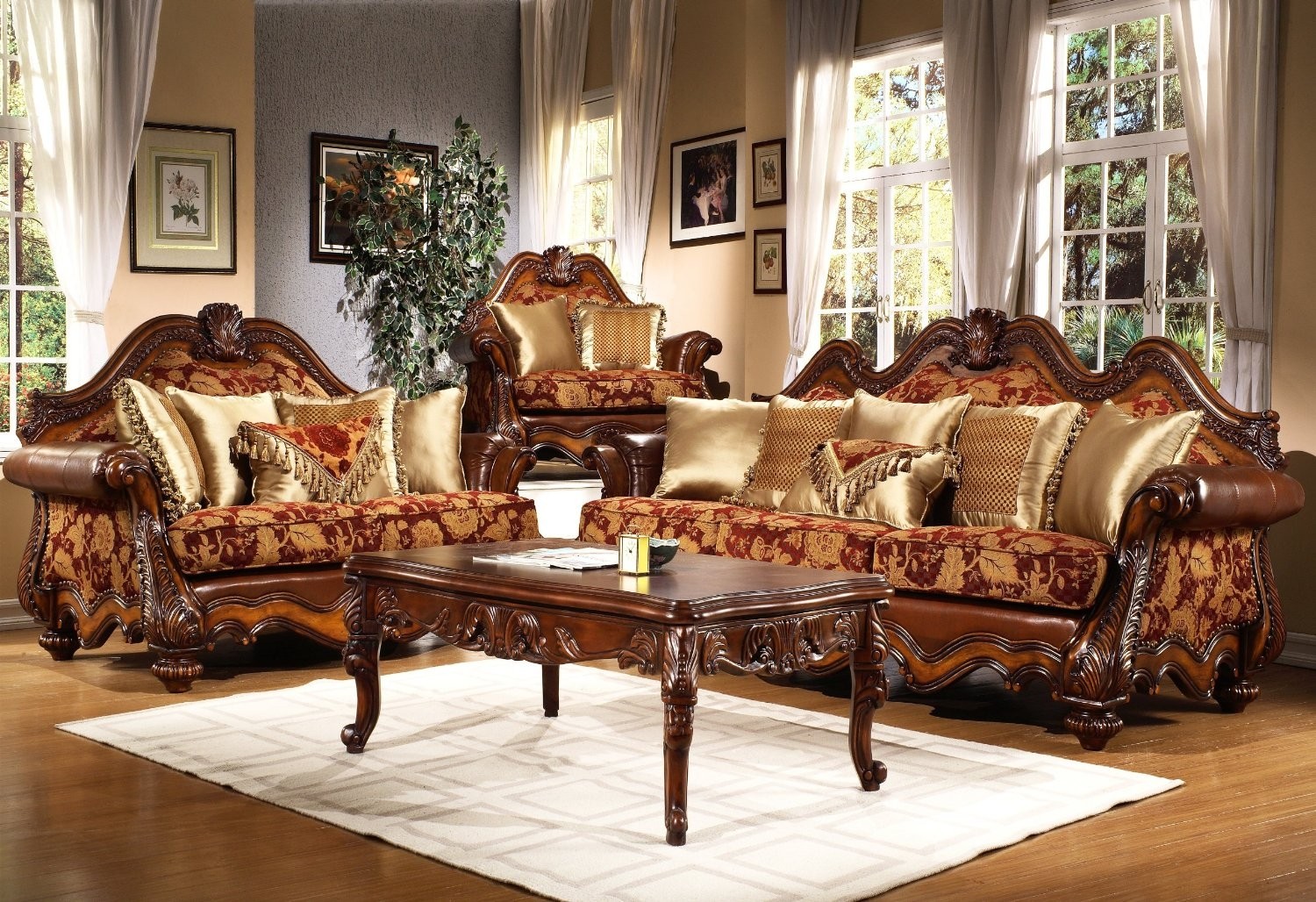 Victorian living room furniture set