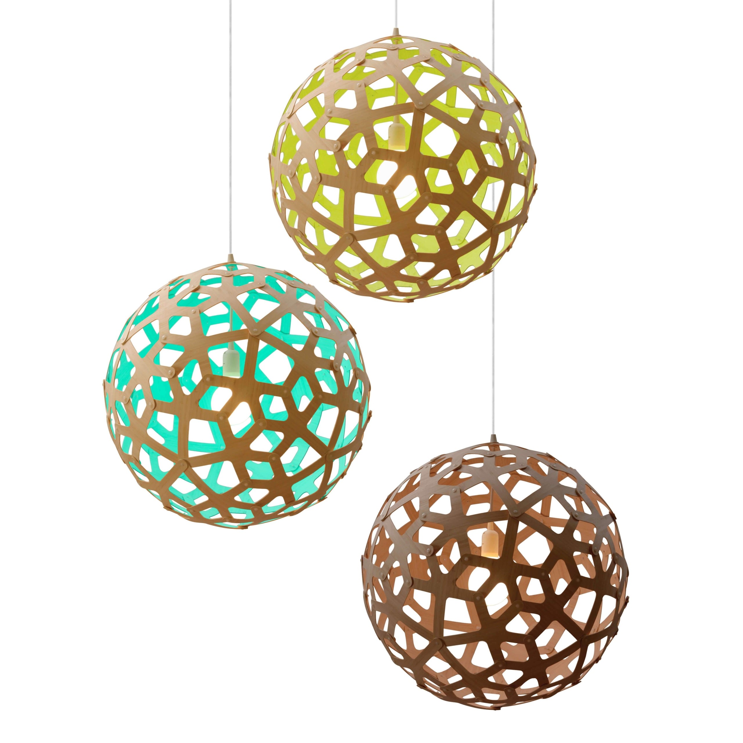 Modern bamboo coral globe ceiling light pendant lamp fixture lighting
