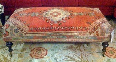These handpicked one of a kind ottomans are a perfect