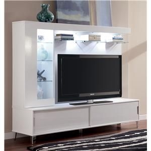 Culverden tv stand with pier bridge and back panel w710