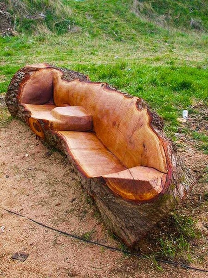 Log bench 16