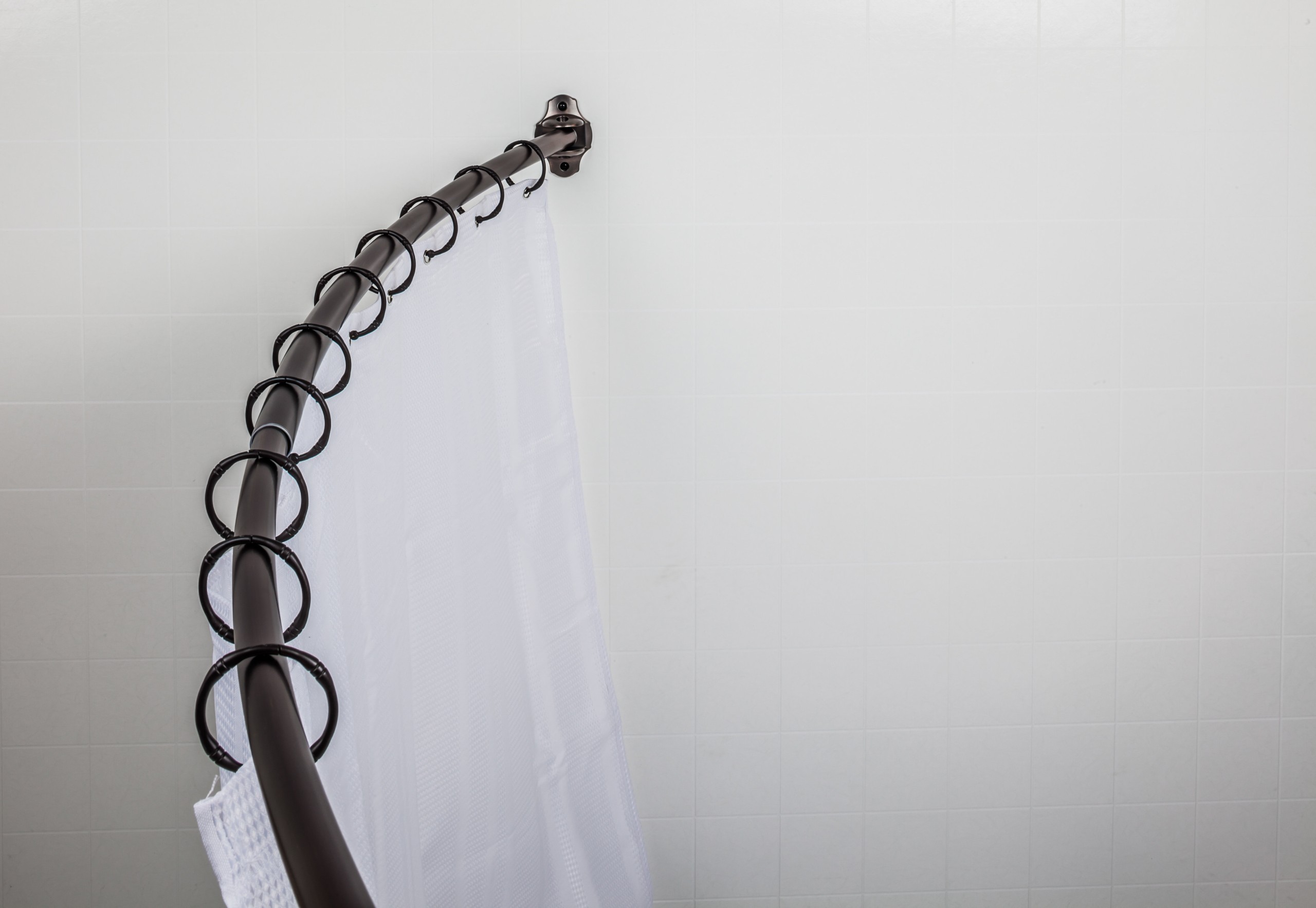 72" Adjustable Curved Fixed Shower Curtain Rod
