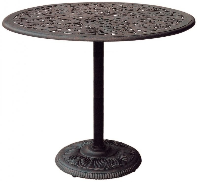 Antique Cast-Iron Bronze Bar Table