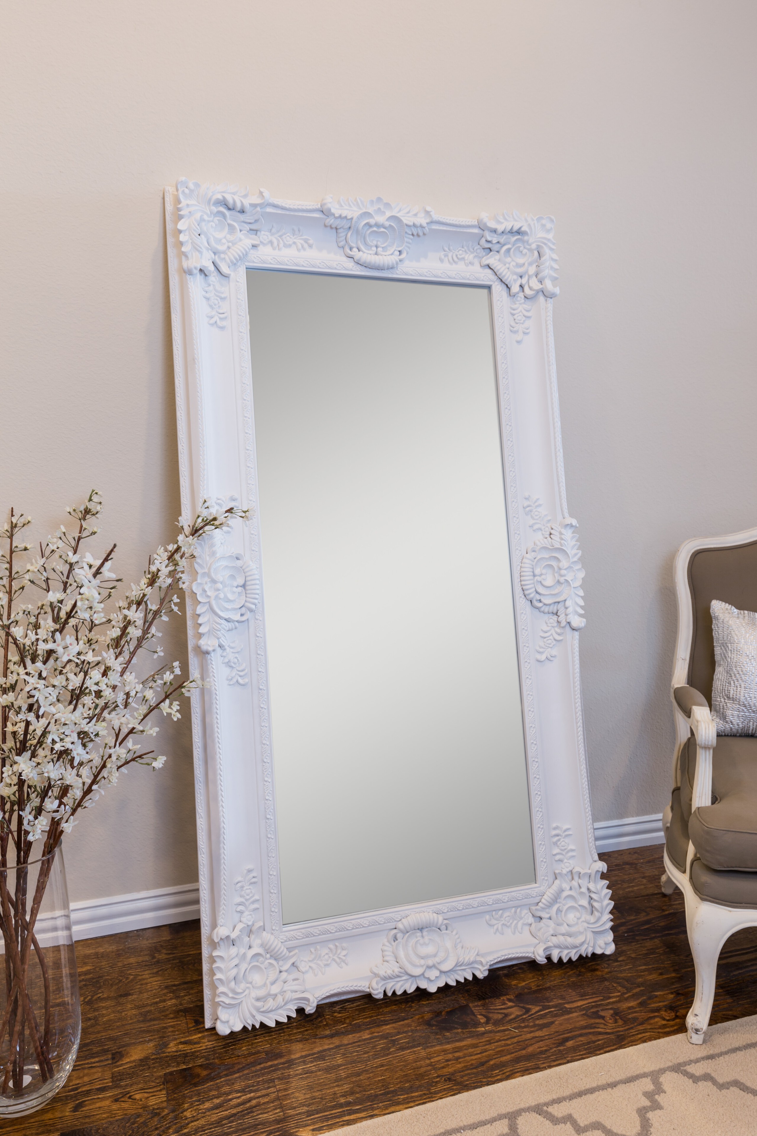 Floor Stand Mirror - 211 For Sale on 1stDibs  floor mirror stand, floor  stand for heavy mirror, mirror holder stand