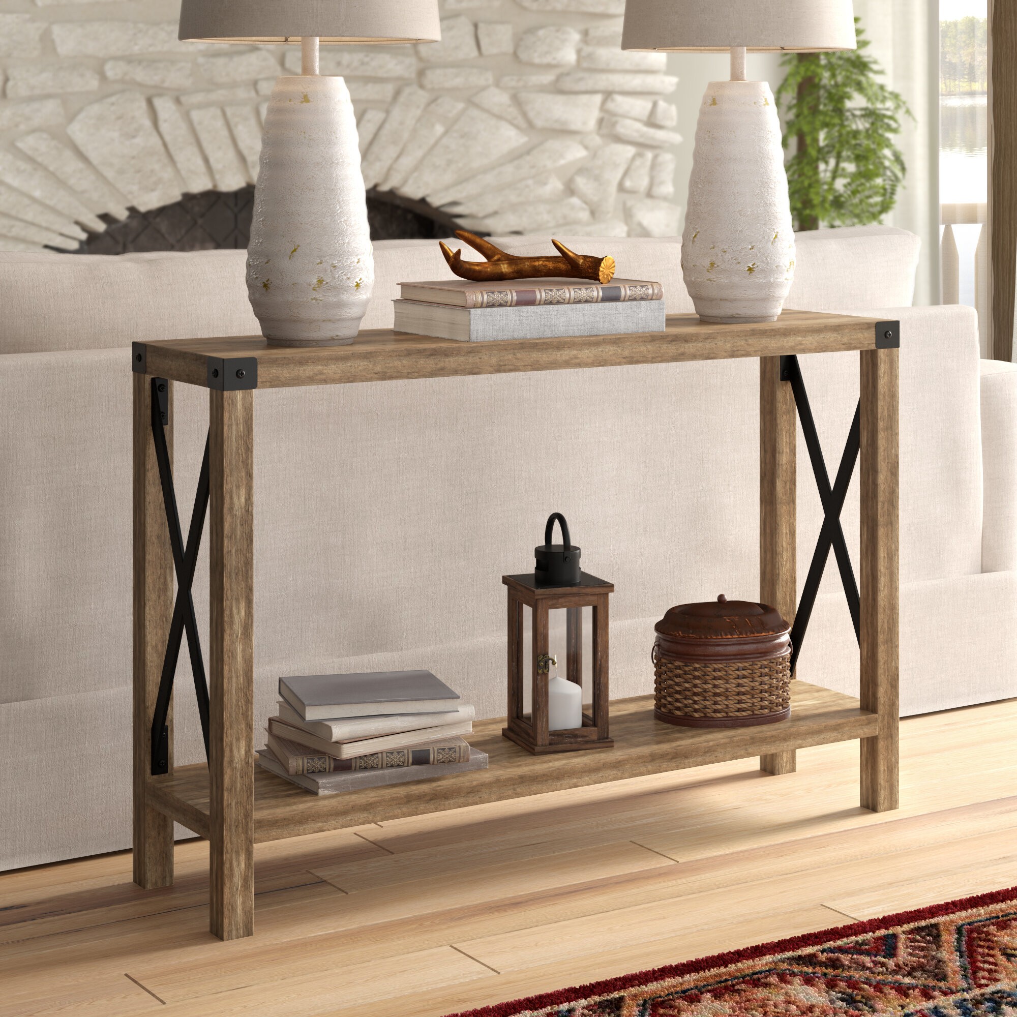 console sofa entry table