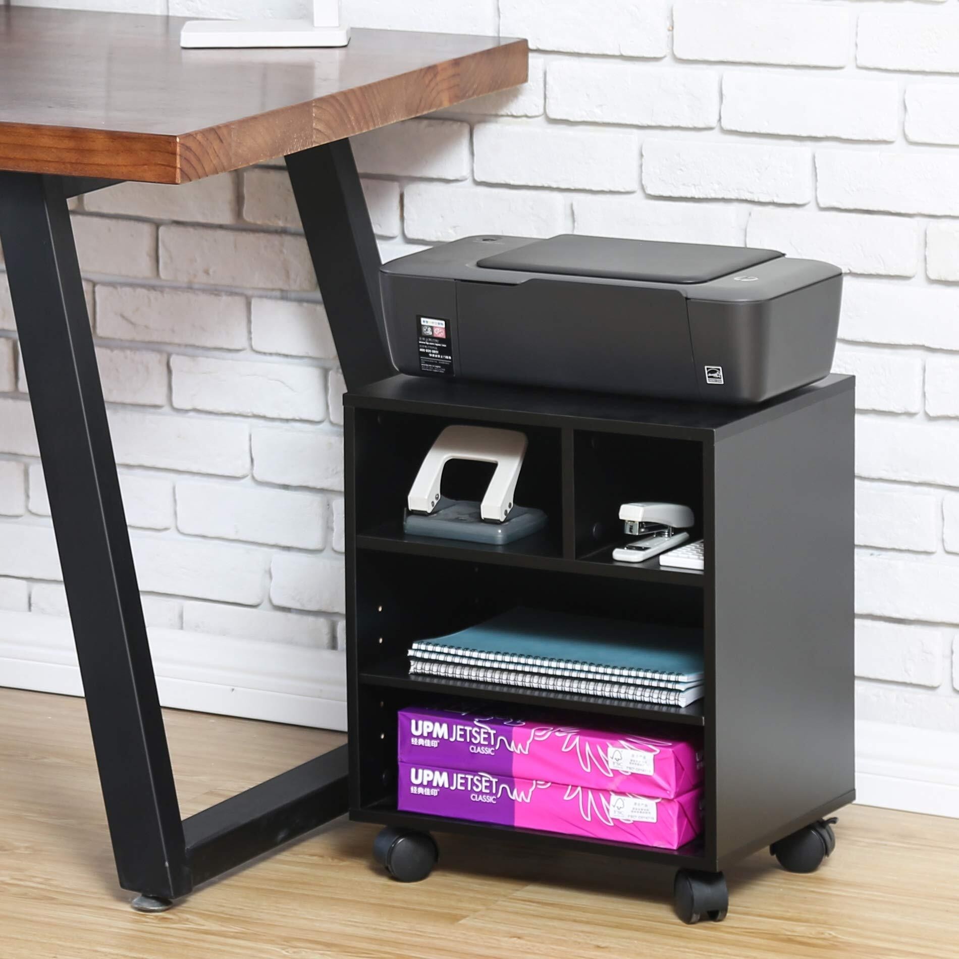 Mobile Printer Stand with Wheels