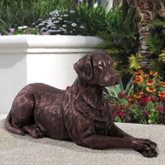 Bulldog garden statue english bulldog outdoor garden dog 1