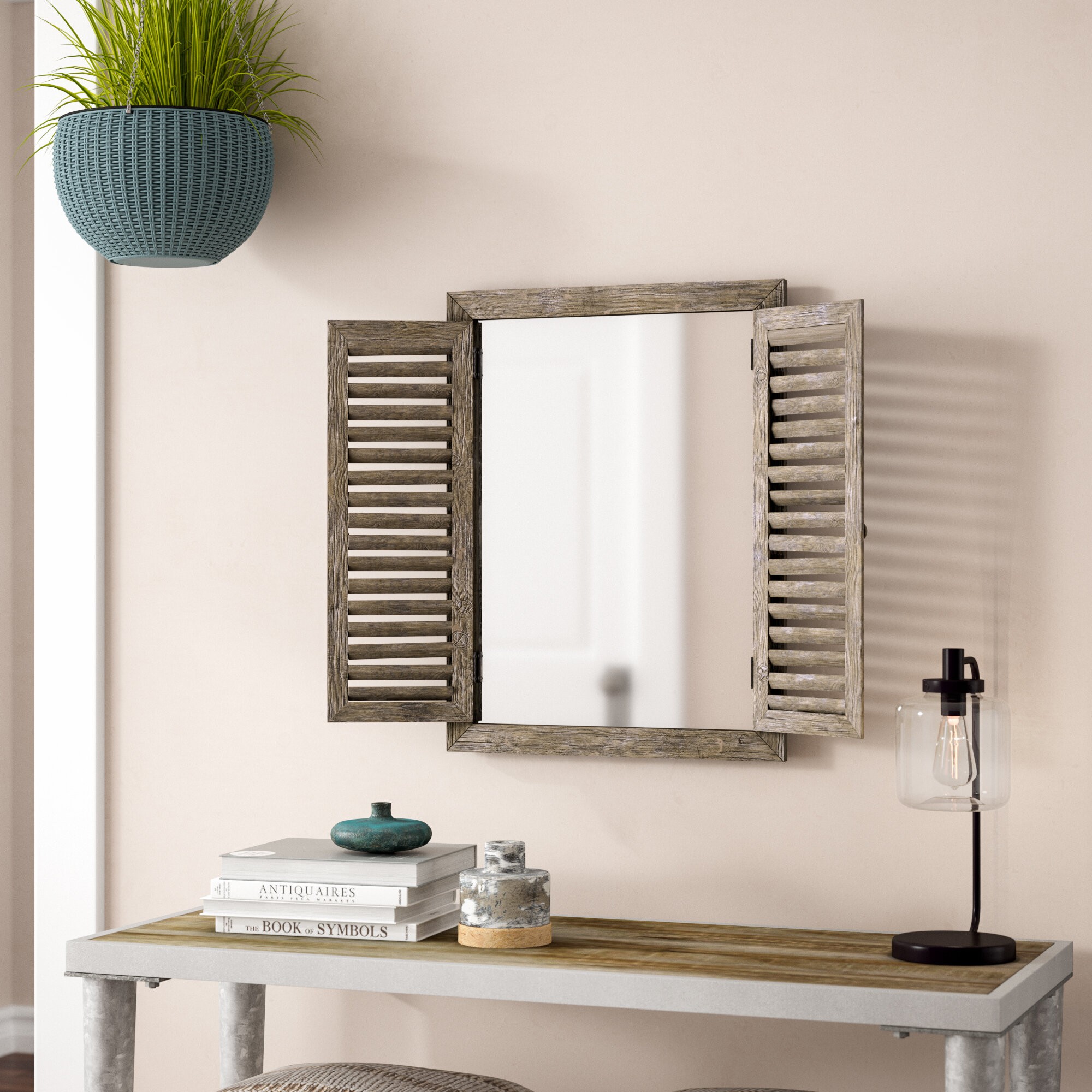 Candee Rustic Shuttered Accent Mirror