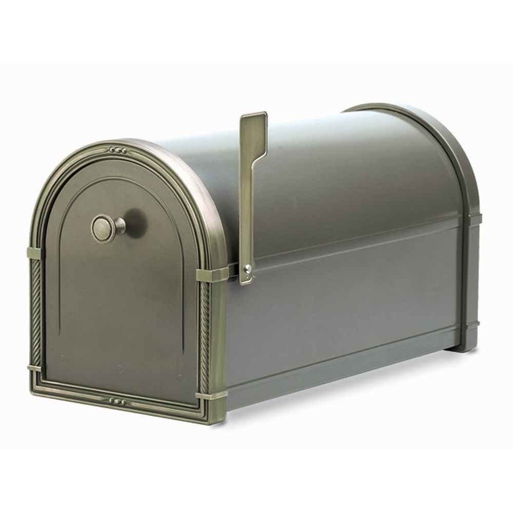 Decorative post mount coronado mailbox h5507z bronze