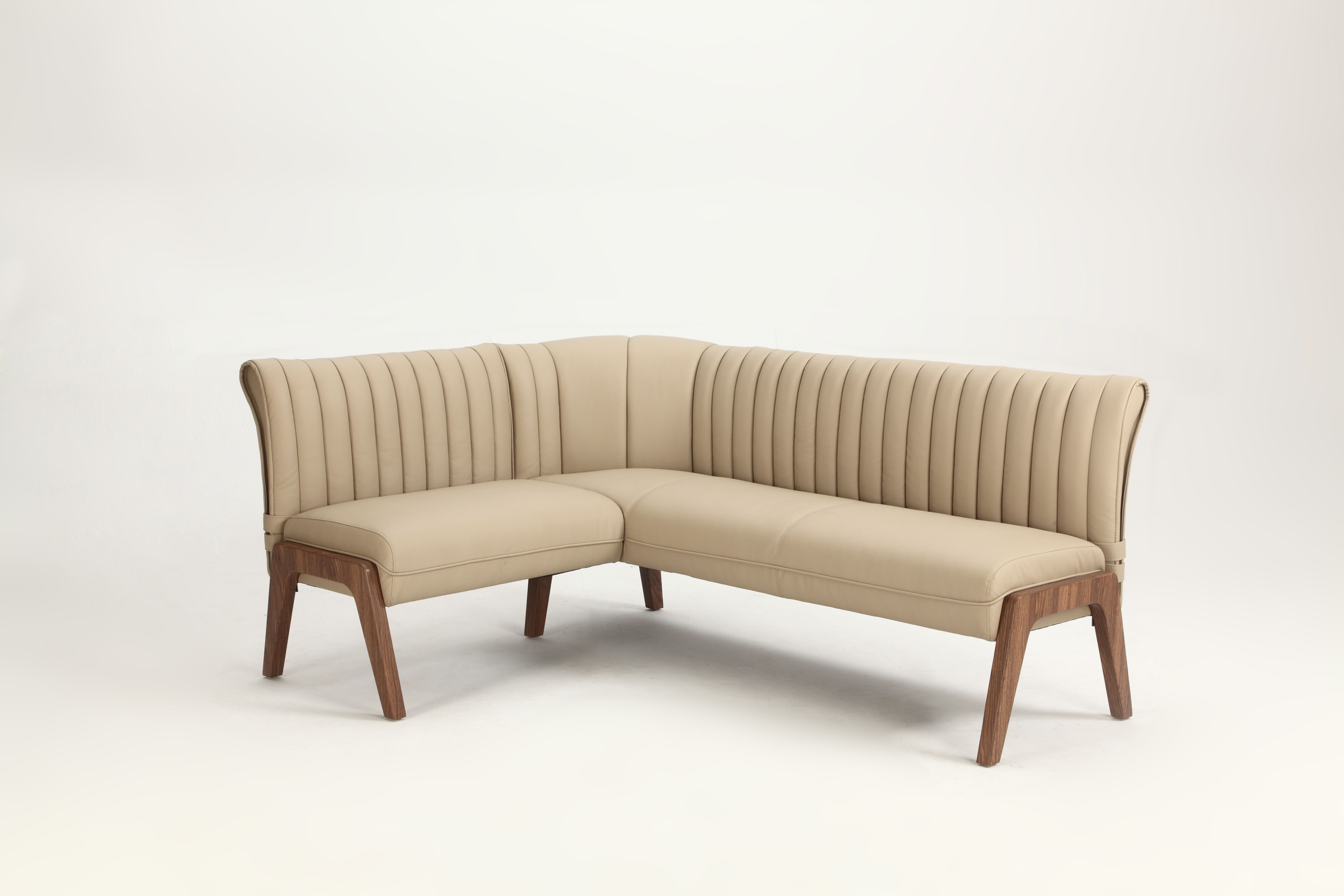 Elegant Corner Bench With Upholstered Seats