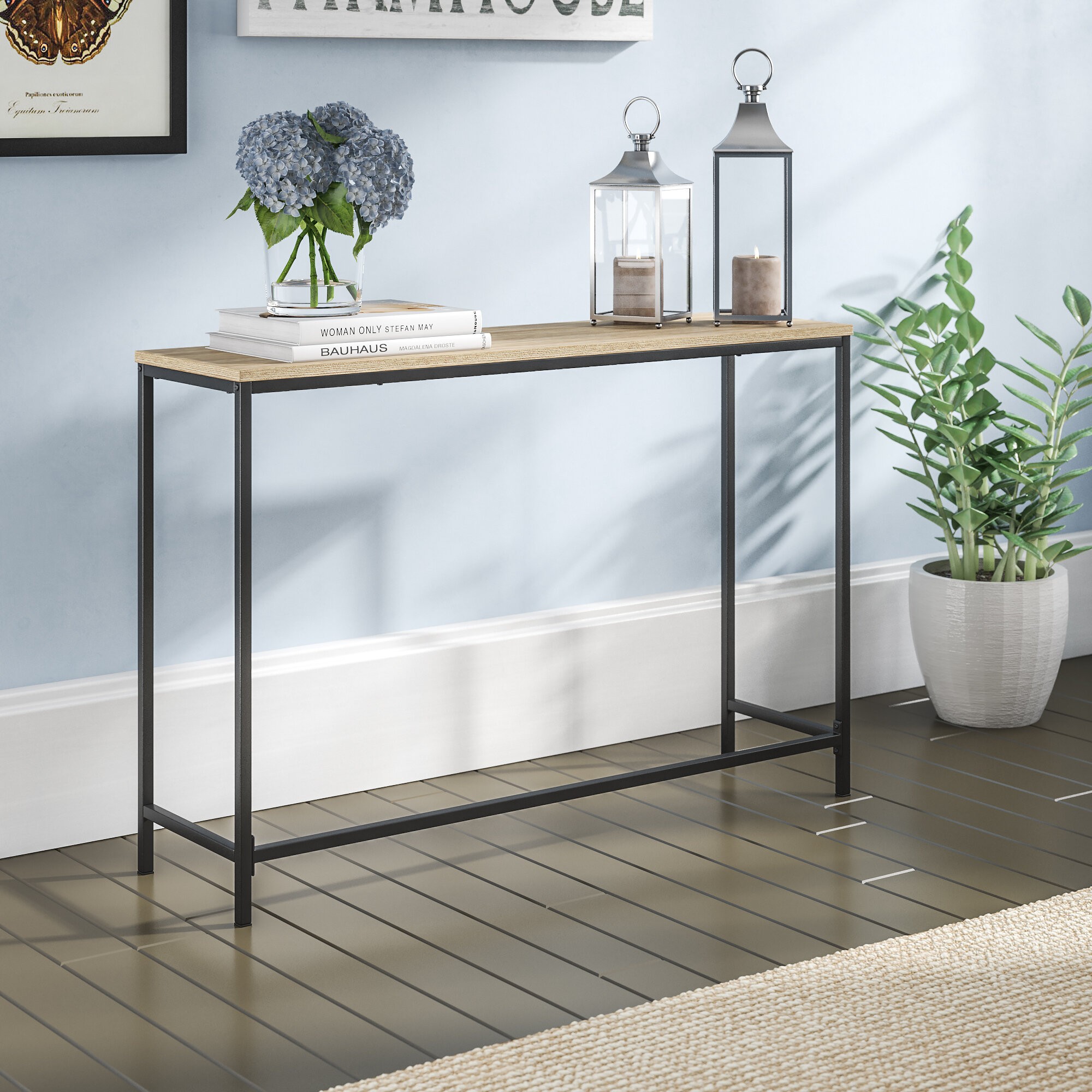 6 inch depth console table