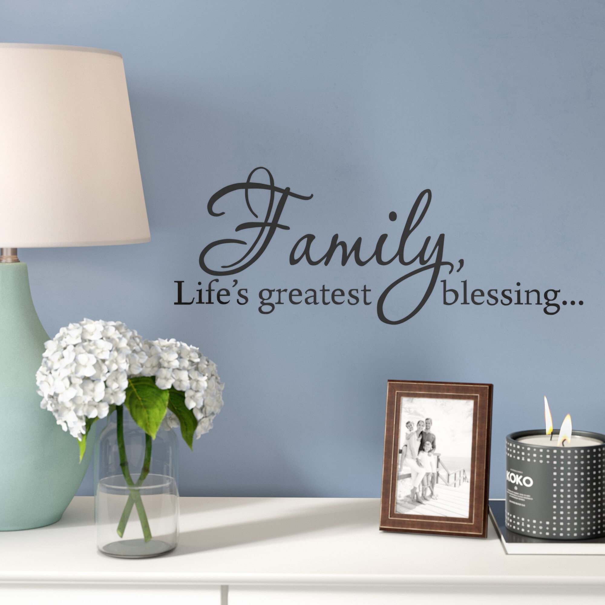 Grimaldo Family, Life's Greatest Blessing Wall Decal