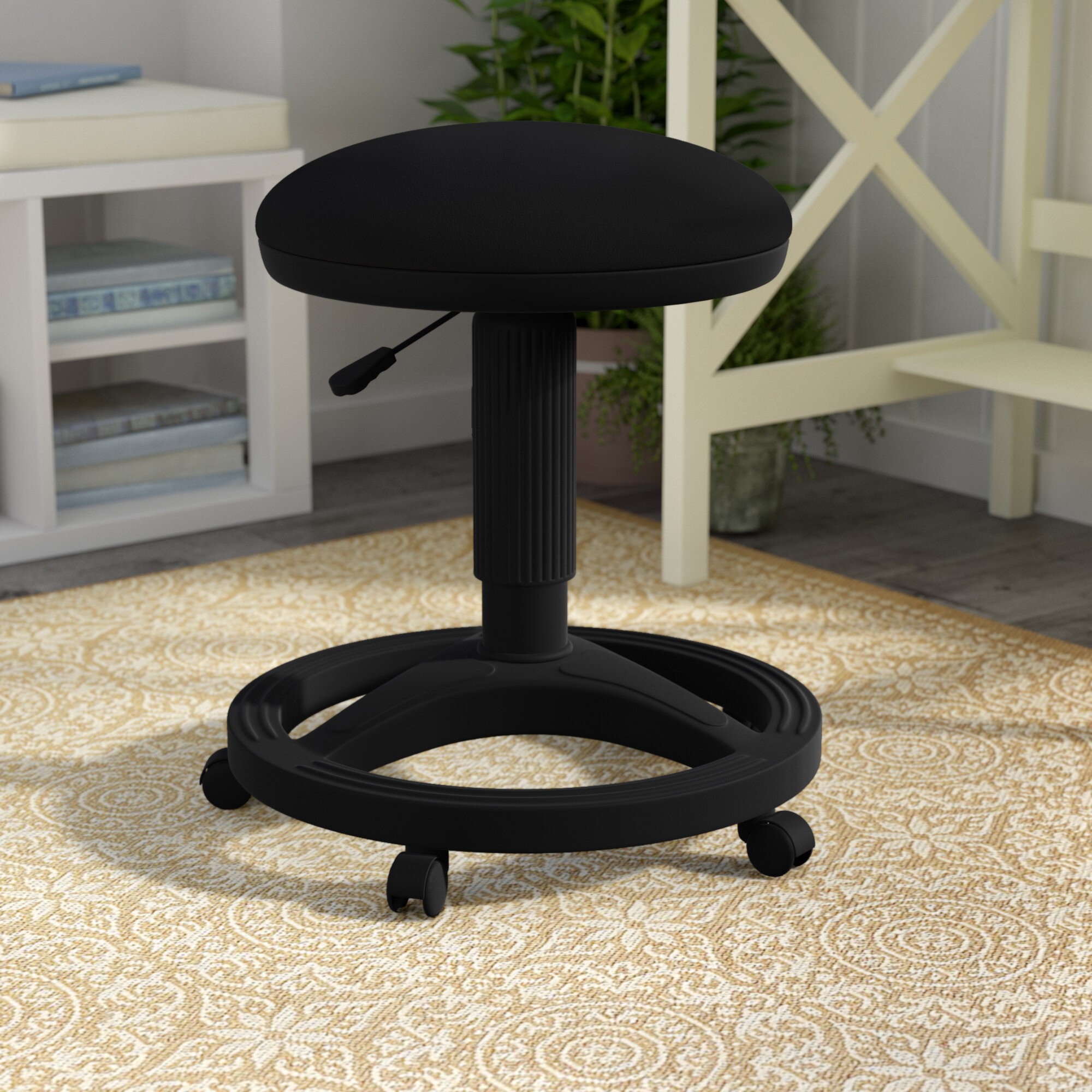 Gutierres Height Adjustable Stool with Footring