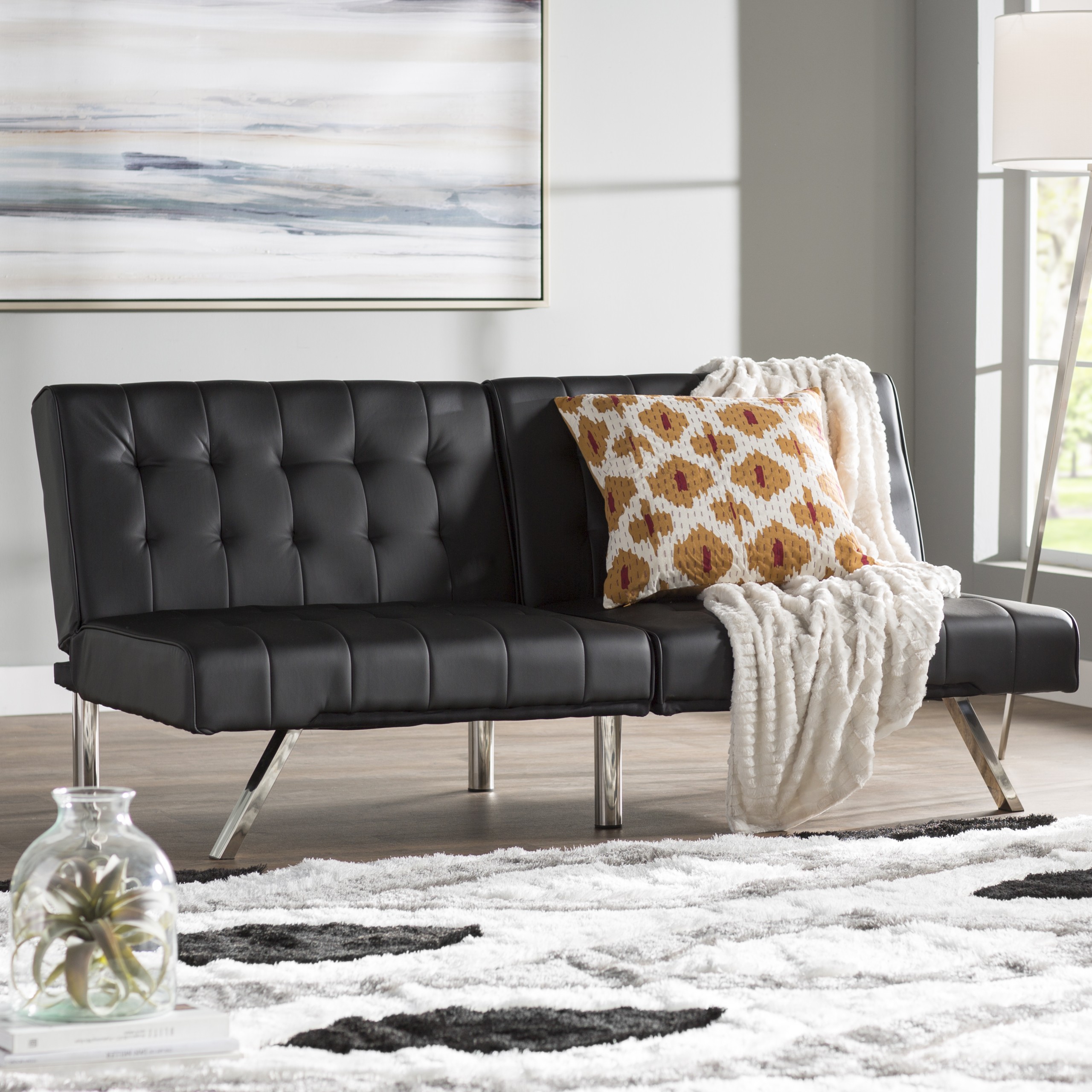 Mainstays morgan deals convertible tufted futon