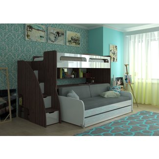 Double Bunk Beds With Stairs Ideas On Foter